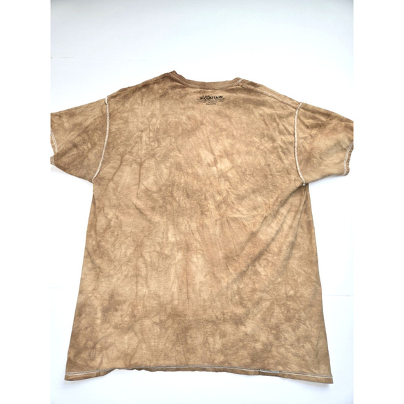 The Mountain Native American Bald Eagle Brown Tan Tie Dye T-shirt Size L 2009 - Picture 11 of 13